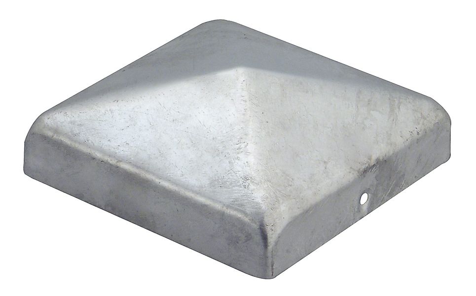 Alberts Zaunriegel PF-Kappe f.Holz,flach,fvz,100x100-Set: 3 Stück, günstig online kaufen