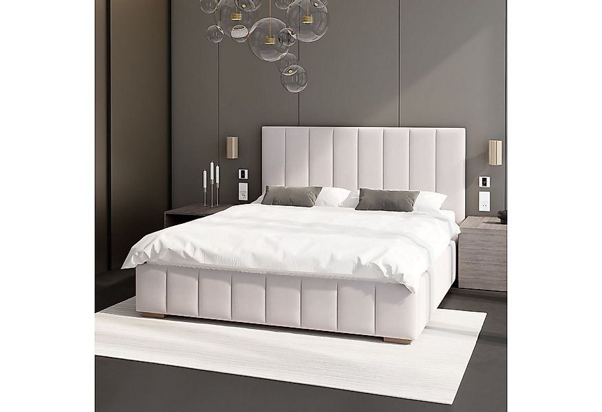 FDM Polsterbett DENTON modern mit Bettkasten MADE IN EU - mit hochwertigem günstig online kaufen