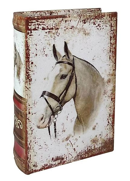 Hohles Buch mit Geheimfach Pferd Weiß Antik Buchversteck Aufbewahrungsbox 2 günstig online kaufen