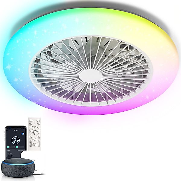 Aigostar Deckenventilator mit Beleuchtung, Kompatibel mit günstig online kaufen