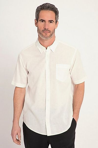 JP1880 Kurzarmhemd Hemd Halbarm Leinenmix Buttondown-Kragen günstig online kaufen