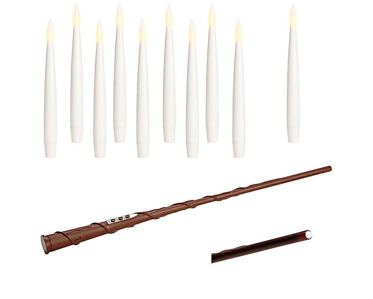 matches21 HOME & HOBBY LED-Kerze LED Stabkerzen 10er Set Echtwachs-Kerzen z günstig online kaufen