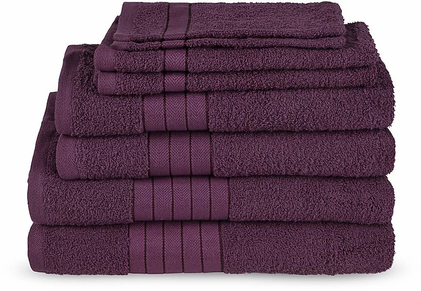 good morning Handtuch Set "Uni" Baumwolle, Walkfrottee, Bordüre, 500 GSM, E günstig online kaufen