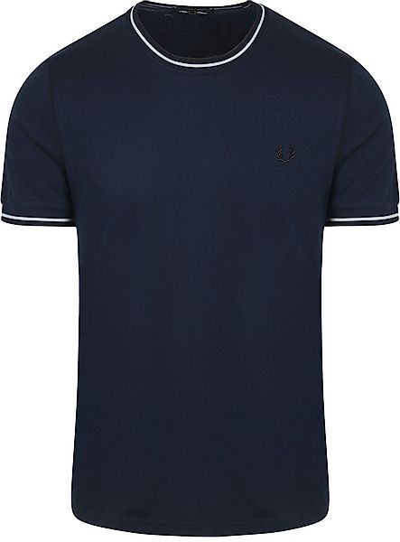 Fred Perry M1588 Twin Tipped T Shirt marine - Größe L günstig online kaufen
