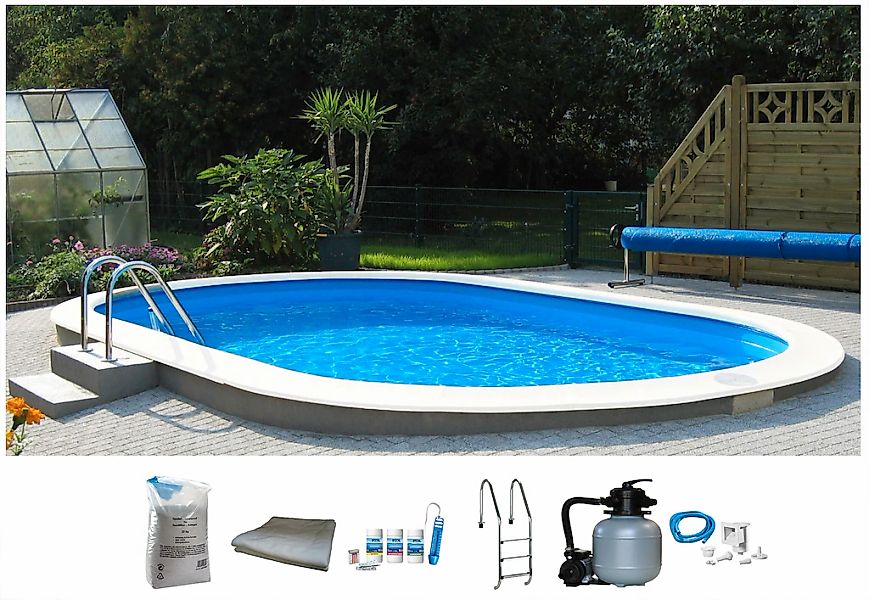 my POOL BWT Ovalpool "PREMIUM mit blauer Innenfolie", (Komplett-Set, 7 tlg. günstig online kaufen