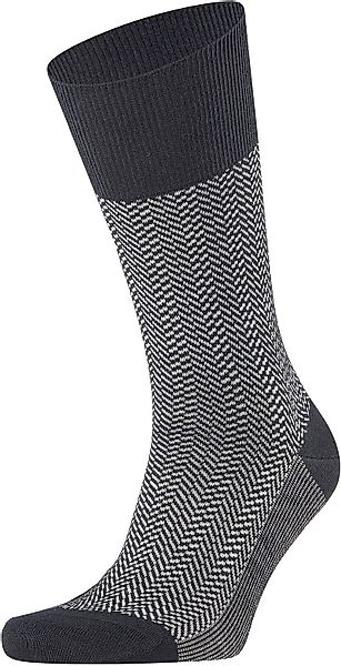 Falke Airport Herringstripe Socke Schwarz - Größe 43-46 günstig online kaufen