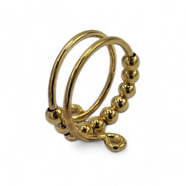 Eyecatcher Fingerring Anti Stress Ring Perle günstig online kaufen