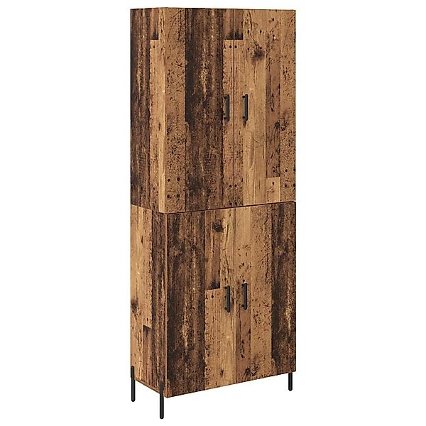 vidaXL Highboard Wandmontiert Altholz 69,5 x 34 x 180 cm Holzwerkstoff 3415 günstig online kaufen