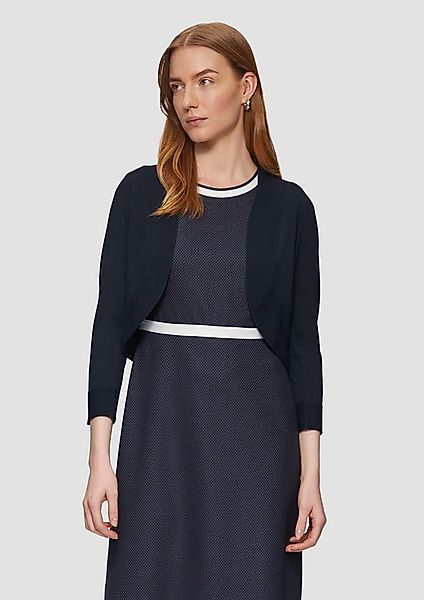 s.Oliver Cardigan Strickjacke Bolero mit 3/4-Ärmeln günstig online kaufen