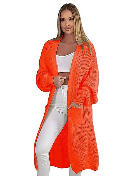 Mississhop Longstrickjacke Cardigan Longstrickjacke extra lange Strickjacke günstig online kaufen
