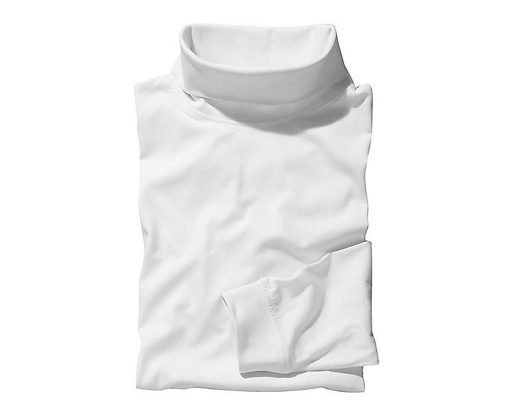 redfield Rollkragenshirt Rollkragen-Langarmshirt Roy weiß Redfield Übergröß günstig online kaufen