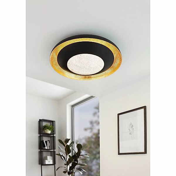 EGLO Deckenleuchte CANICOSA 2 Deckenlampe, gold, günstig online kaufen