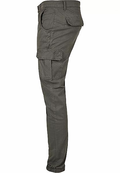 URBAN CLASSICS Cargohose "Urban Classics Herren AOP Glencheck Cargo Jog Pan günstig online kaufen