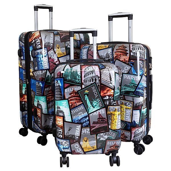 Trendyshop365 Hartschalen-Trolley City, bunter Koffer mit günstig online kaufen