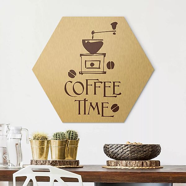 Hexagon-Alu-Dibond Bild No.SF318 Coffee Time 5 günstig online kaufen