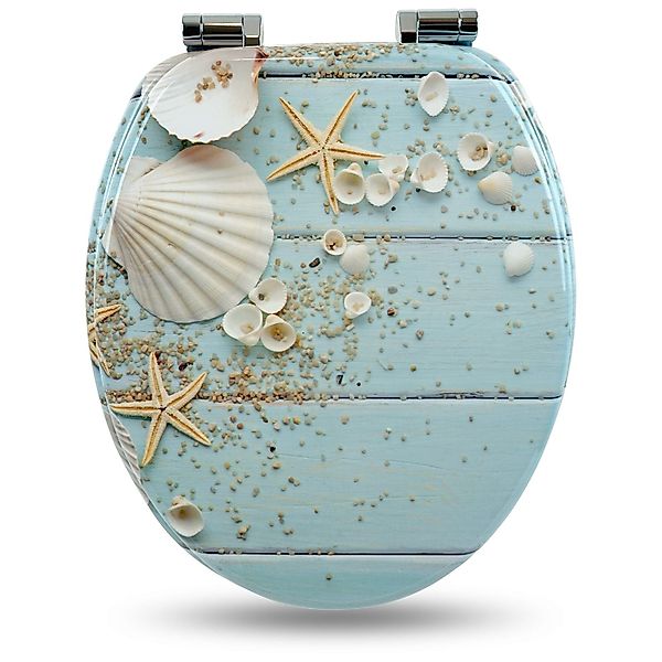 Sanfino WC-Sitz "Caribbean Blue" Premium Toilettendeckel günstig online kaufen
