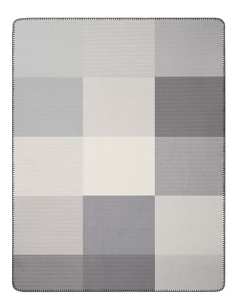 Biederlack Wohn- und Kuscheldecke Colourfields grey günstig online kaufen