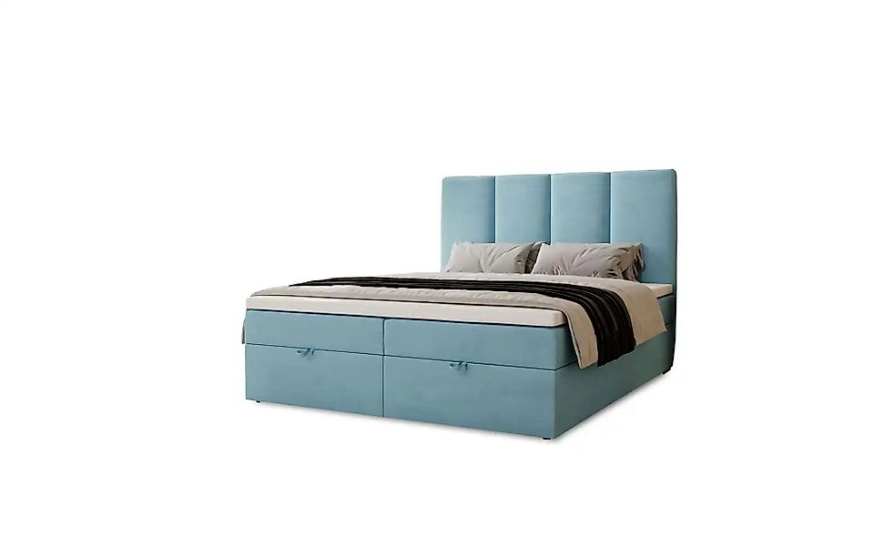 Boxbett mit Stauraum  Macclesfield ¦ blau ¦ Maße (cm): B: 121 H: 110 Betten günstig online kaufen