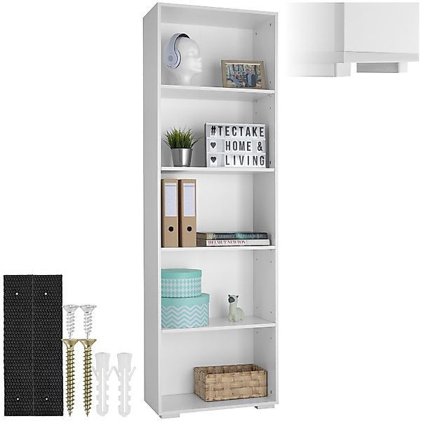 tectake Bücherregal Bücherständer Lexi 5 Fächer günstig online kaufen