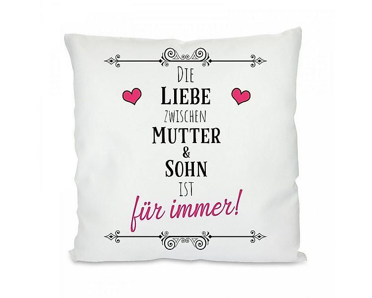 Herzbotschaft Dekokissen Kissen mit einseitigem Motiv Die Liebe zwischen Mu günstig online kaufen