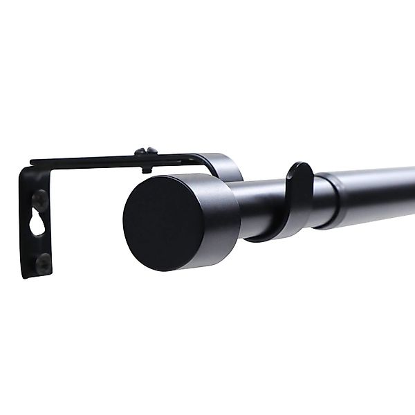 Deco-Raum Gardinenstangen Set Ausziehbar 1-Lauf Kappe Flexa Ø 16/19 mm 160- günstig online kaufen
