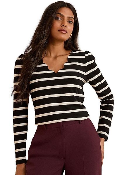 Love & Roses Langarmbluse Love & Roses Jersey-Shirt mit Bogenkanten, Regula günstig online kaufen