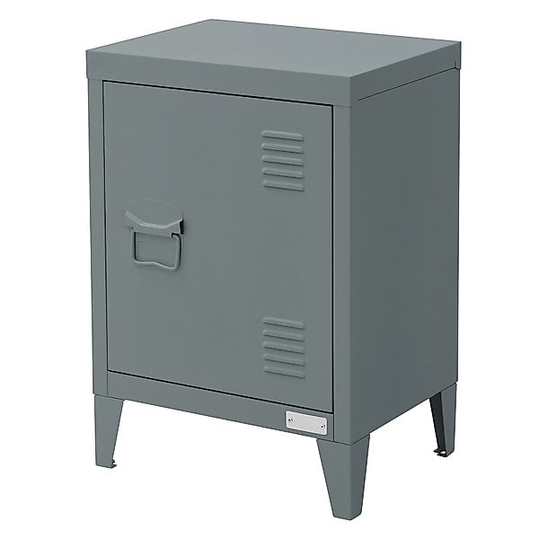 ML-Design Nachttisch in Anthrazit 40x30x58cm aus Stahl Industriedesign günstig online kaufen