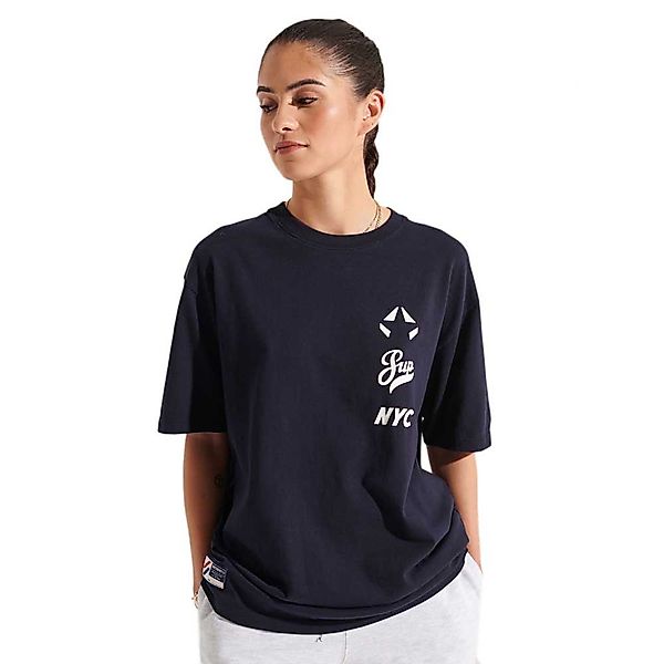 Superdry Strikeout Kurzärmeliges T-shirt M Deep Navy günstig online kaufen