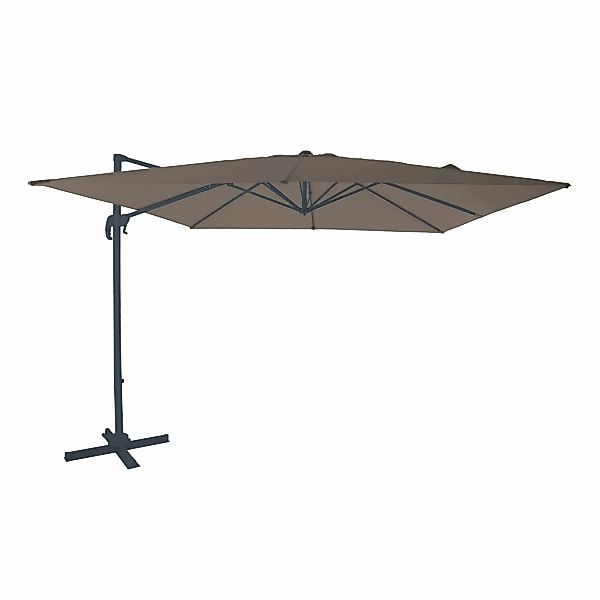AXI Ampelschirm 300 cmx 300 cm Taupe mit Handöffner günstig online kaufen