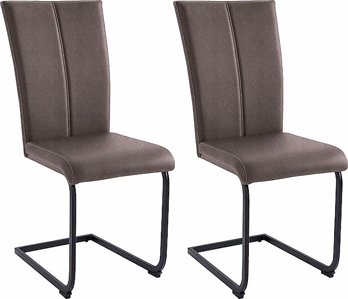 Home affaire Freischwinger "Nils" (Set) 2 Stk. Feinstruktur  Strukturstoff günstig online kaufen