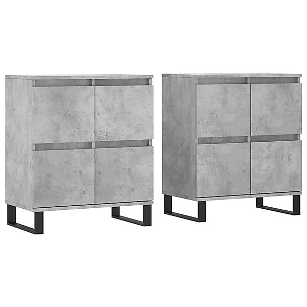 vidaXL Sideboards 2 Stk Betongrau Holzwerkstoff 3190185 günstig online kaufen