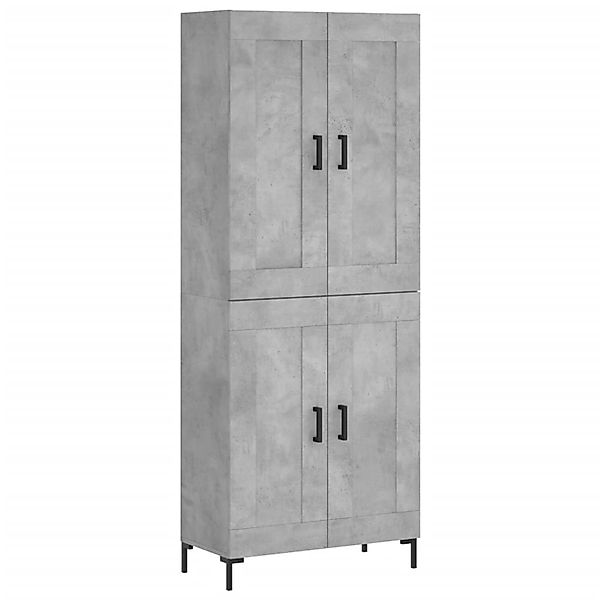 vidaXL Highboard Betongrau 69,5x34x180 cm Holzwerkstoff 3199685 günstig online kaufen
