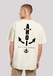 F4NT4STIC T-Shirt "Oversized T-Shirt Ahoi Anker Knut & Jan Hamburg" Print günstig online kaufen