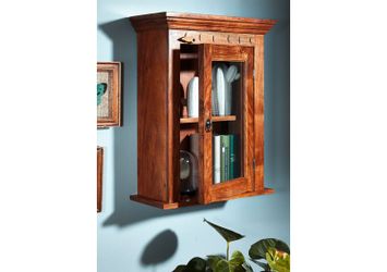 Massivmoebel24 Hängevitrine #1002 (Hängevitrine Akazie 52x24x69 günstig online kaufen
