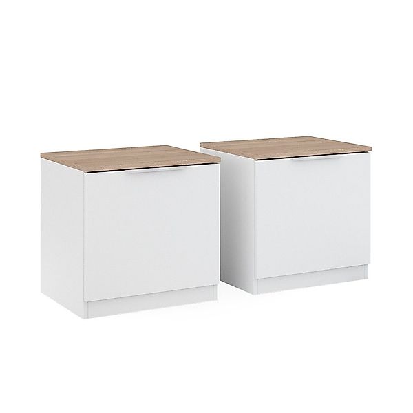 Vicco Nachtschrank Betti, Weiß/Sonoma, 50 x günstig online kaufen