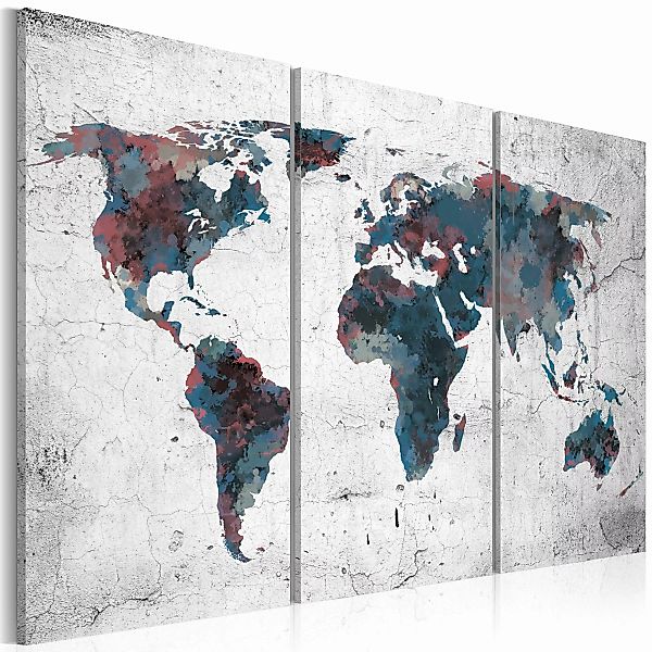 Wandbild - Unentdeckte Kontinente - Triptychon günstig online kaufen