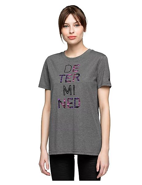4f Kurzärmeliges T-shirt XL Middle Grey Melange günstig online kaufen