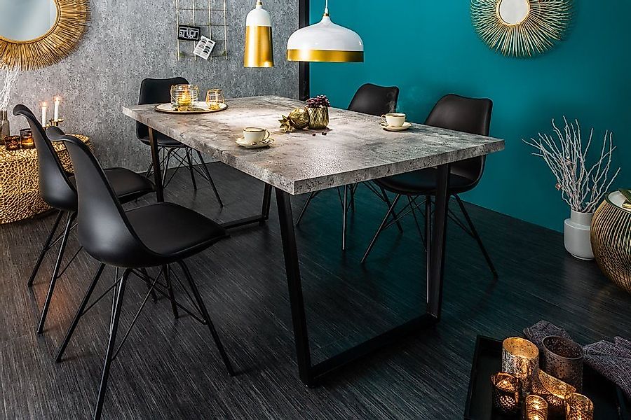 riess-ambiente Esstisch LOFT 160cm grau / günstig online kaufen