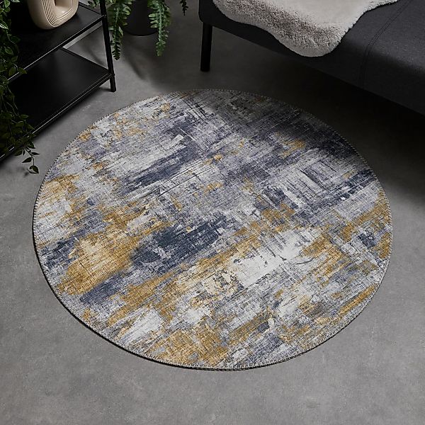 LUXOR living Teppich "Prima" rund 7 mm Höhe Kurzflor, bedruckt, modernes De günstig online kaufen