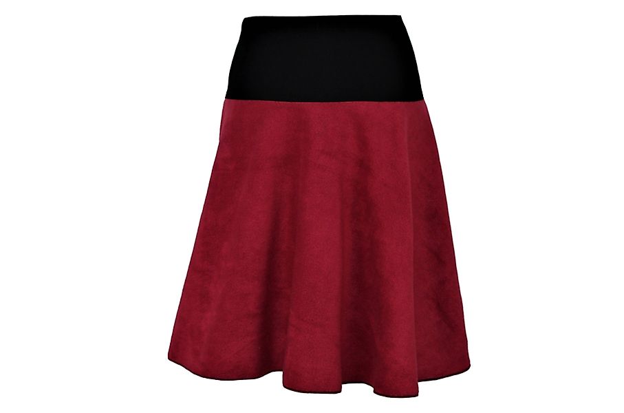 dunkle design A-Linien-Rock Fleece 57cm elastischer günstig online kaufen