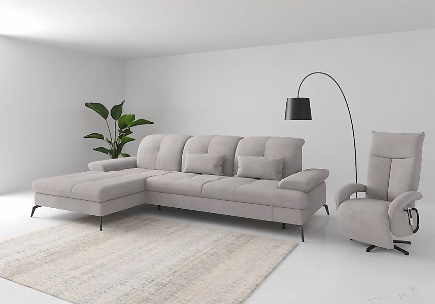 sit&more Ecksofa "Amica", inkl Sitztiefenverstellung und Armteilverstellung günstig online kaufen