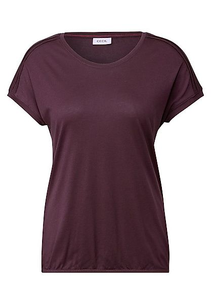 CECIL T-Shirt NOS Solid Deco Shoulder günstig online kaufen