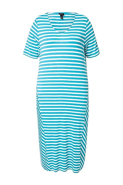 Ulla Popken Jerseykleid Midikleid Ringel A-Linie günstig online kaufen