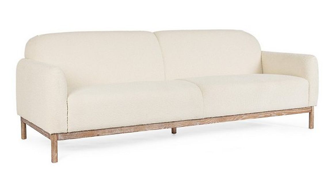 Bizzotto Sofa Detroit aus Bouclè-Stoff, Creme günstig online kaufen