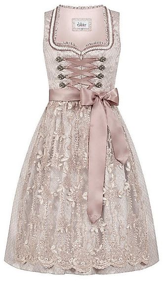 Nübler Trachtenkleid Dirndl Midi Tessa in Taupe von Nübler günstig online kaufen