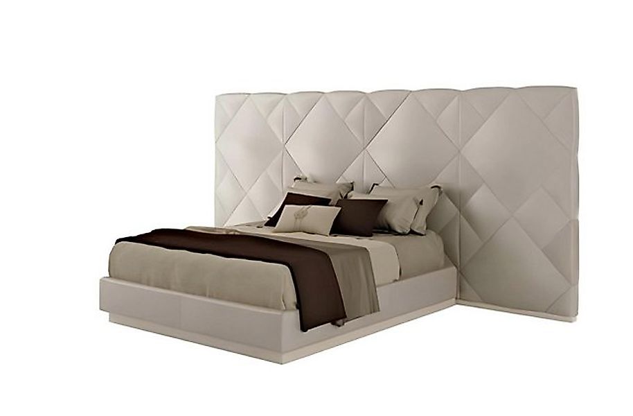 Xlmoebel Bett Klassisches Massivholz-Doppelbett für Schlafzimmer Beige (1-t günstig online kaufen