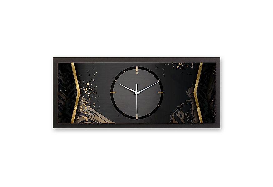 Kreative Feder Wanduhr 3D Designer-Wanduhr Abstract Black (ohne Ticken, Fun günstig online kaufen