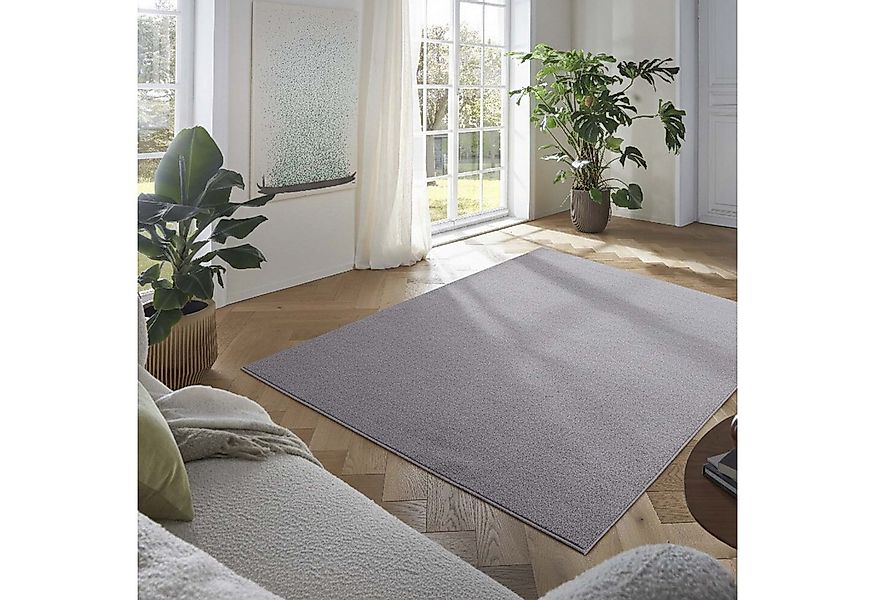 TaraCarpet Teppich Kurzflor-Teppich Madrid Uni, rechteckig, Höhe: 9 mm, Woh günstig online kaufen