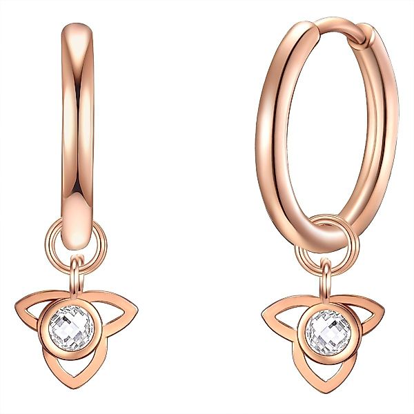 Eastside Paar Creolen roségold, mit Preciosa günstig online kaufen