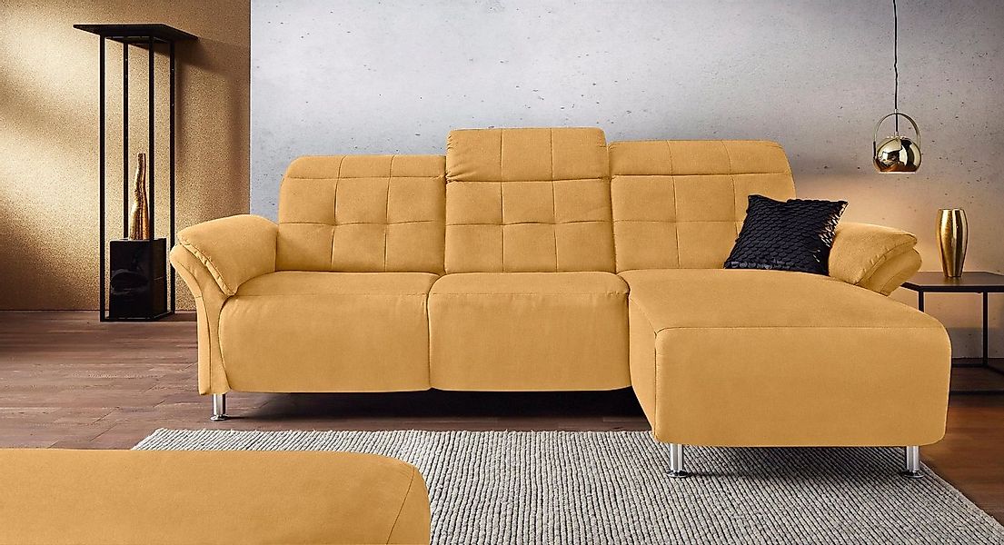 Places of Style Ecksofa Manhattan L-Form, 2 Sitze mit elektrischer Relaxfun günstig online kaufen